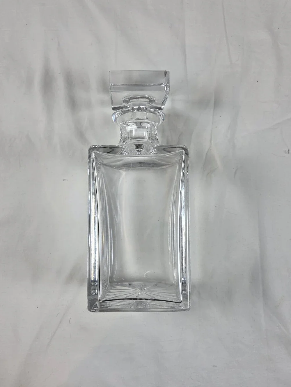 Vintage Crystal Whiskey Decanter with Stopper 9